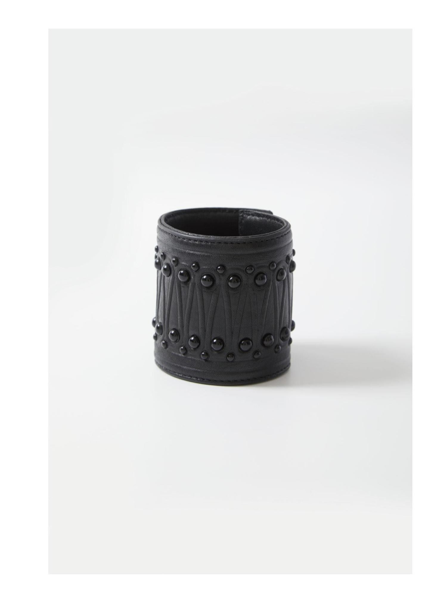 The space between Us Staircase Visual Studded Gothic Rock Palace Women's Black Bracelets