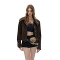 Tut_tuto_Brown_Black_Studded_Cropped_Knit_Bodycon_Women's_Suede_Casual_Top_&_Shorts_Sets_966572079649_MISSTT