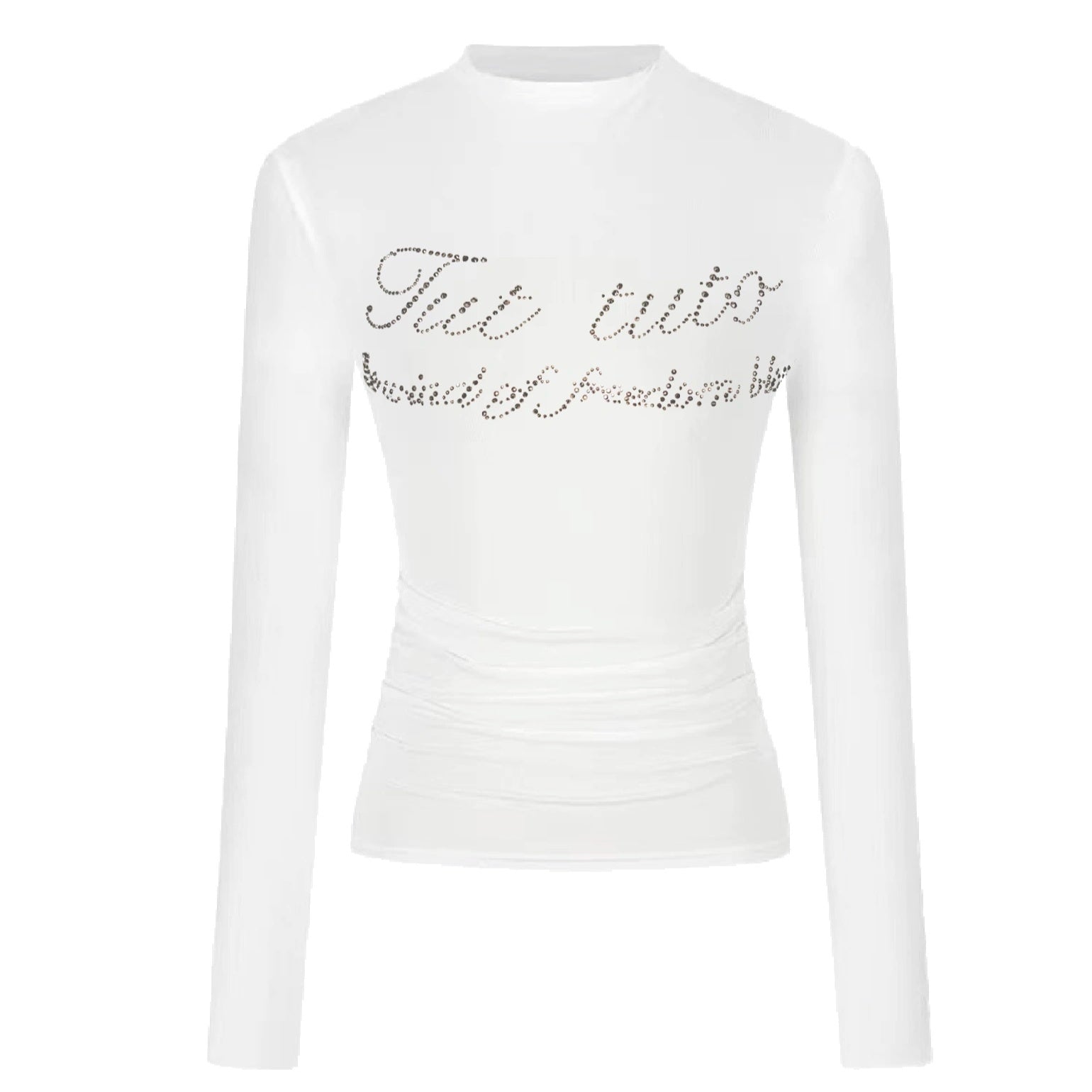 Tut_tuto_Cropped_Letter_Print_Rhinestone_Half_Turtleneck_Women's_Long_Sleeve_T-shirts_843761779146_MISSTT