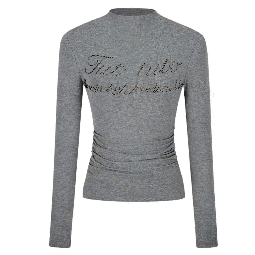 Tut_tuto_Cropped_Letter_Print_Rhinestone_Half_Turtleneck_Women's_Long_Sleeve_T-shirts_843761779146_MISSTT