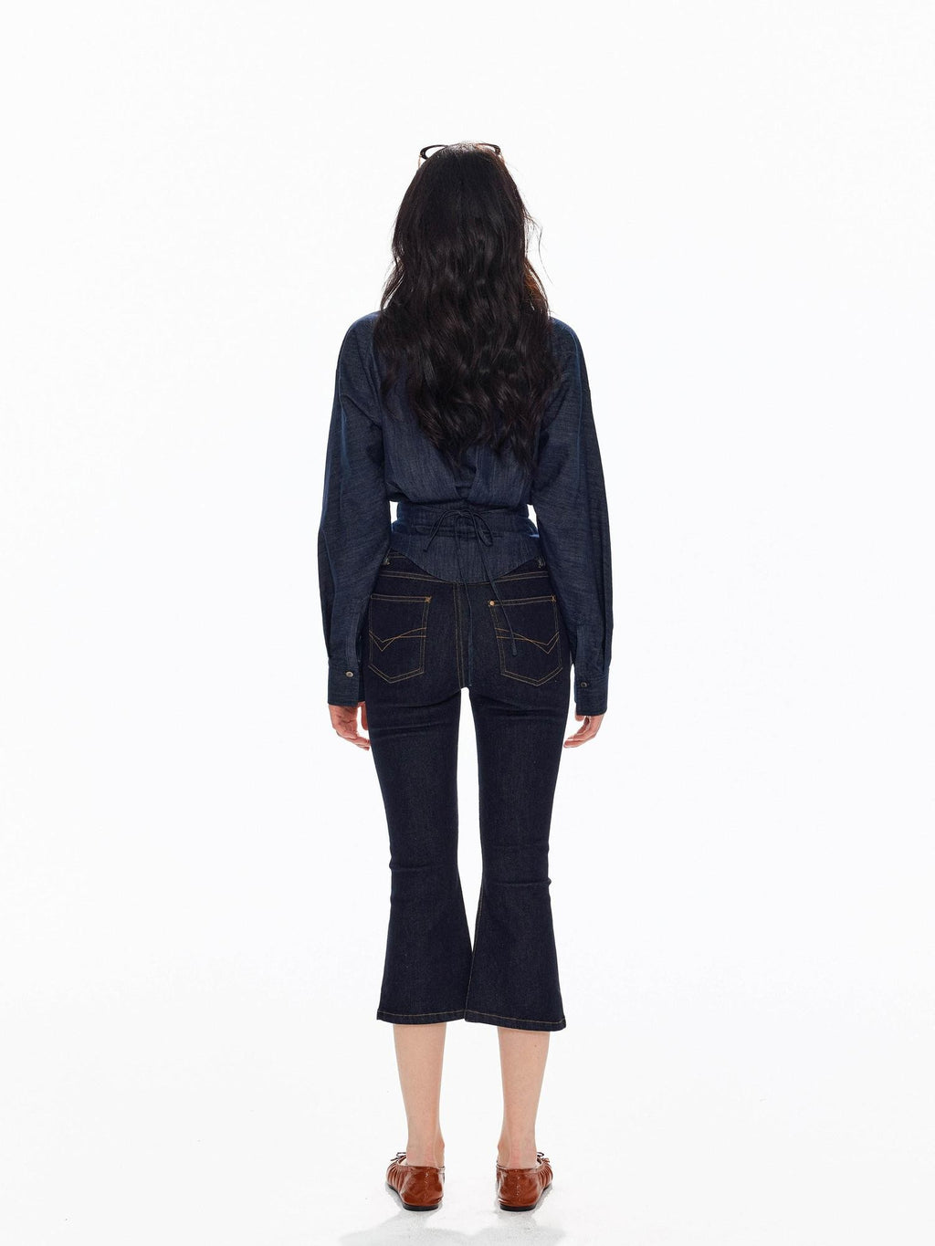 Tut tuto Low Rise Side Button Slim Fit Cotton Women's Cropped Jeans