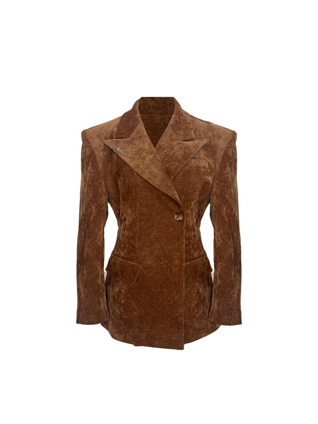 Tut tuto Siren Velvet Wide Shoulder Cinched Waist Women's Polyester Blazers
