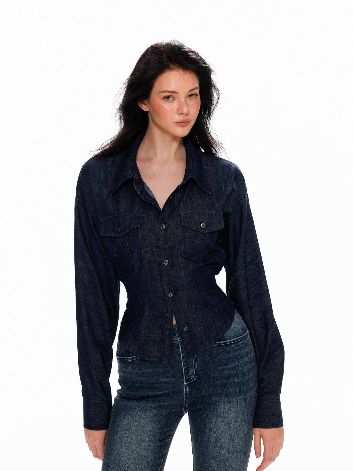 Tut_tuto_Slimming_Cinched_Waist_Utility_Pocket_Collared_Women's_Shirts_1076881978068_MISSTT