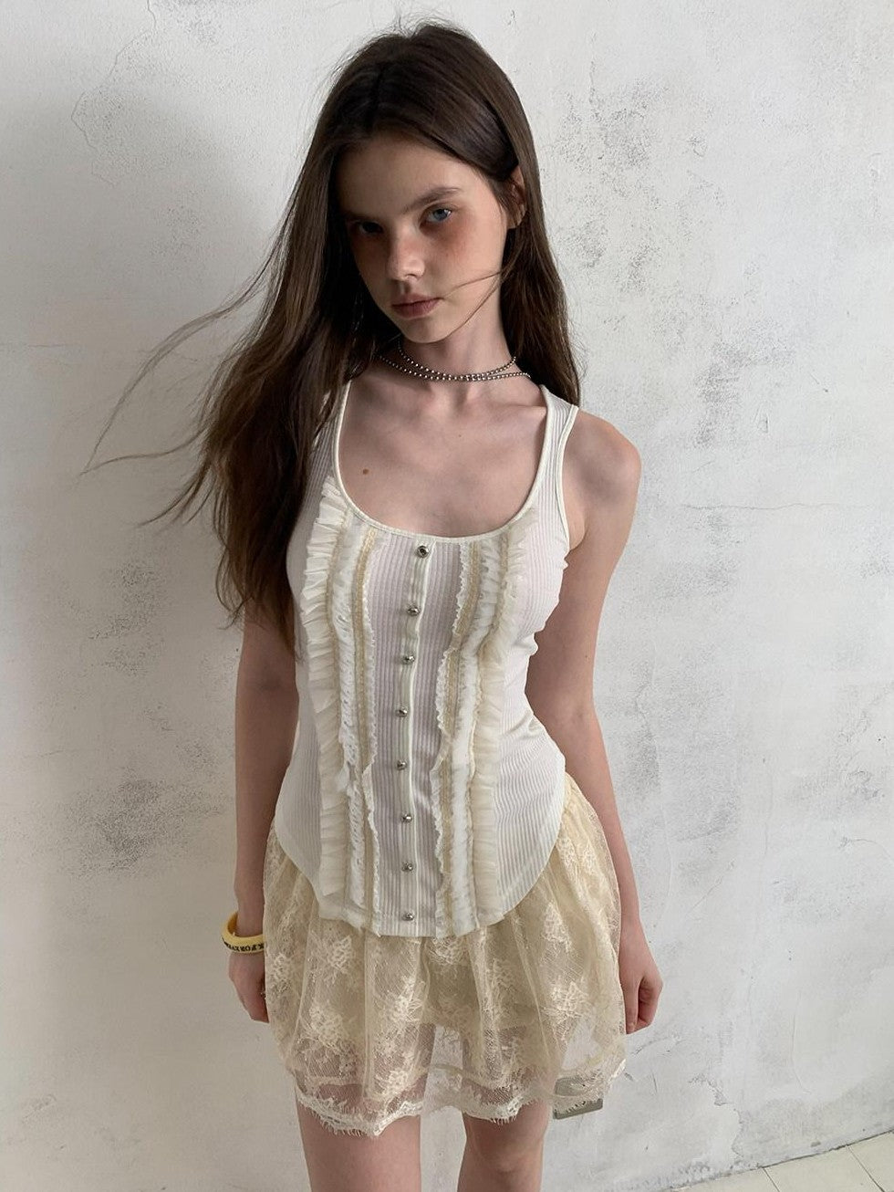 UNIVERSE Ballet Sheer Jacquard Lace Victorian Women's Polyester Skorts