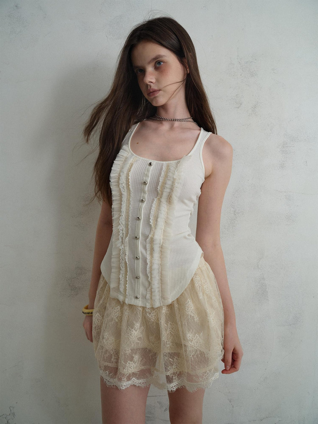 UNIVERSE Ballet Sheer Jacquard Lace Victorian Women's Polyester Skorts