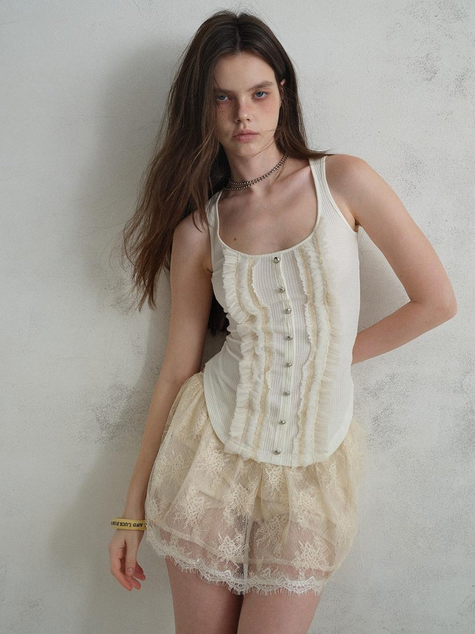 UNIVERSE Ballet Sheer Jacquard Lace Victorian Women's Polyester Skorts