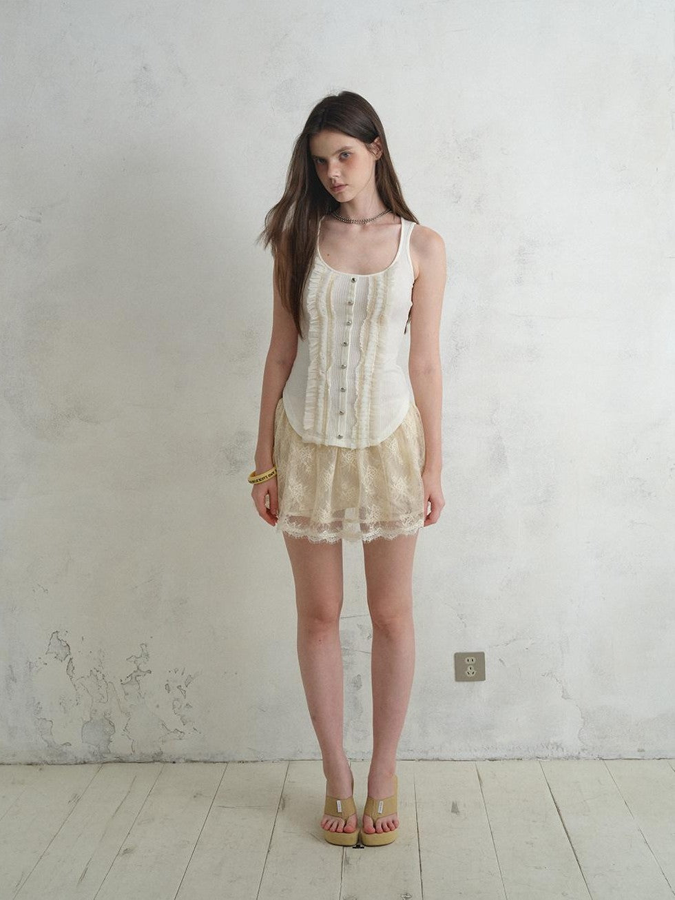UNIVERSE Ballet Sheer Jacquard Lace Victorian Women's Polyester Skorts