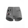 UNIVERSE_Black_White_Stripe_Knitted_Button_Retro_Midrise_Slim_Women's_Denim_Shorts_1039535536592_MISSTT