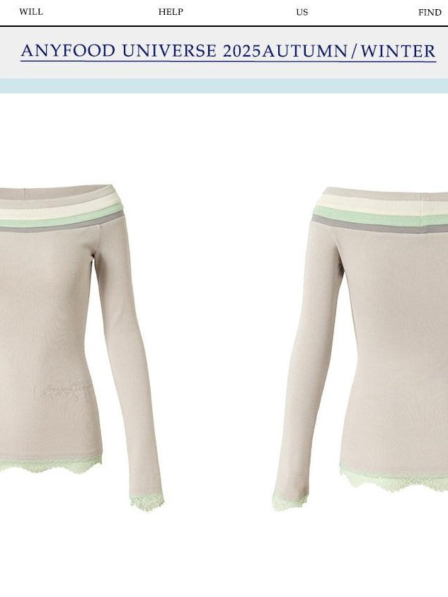 UNIVERSE Colorblock One Shoulder Slim Fit Women's Cotton Blend Long Sleeve T-shirts