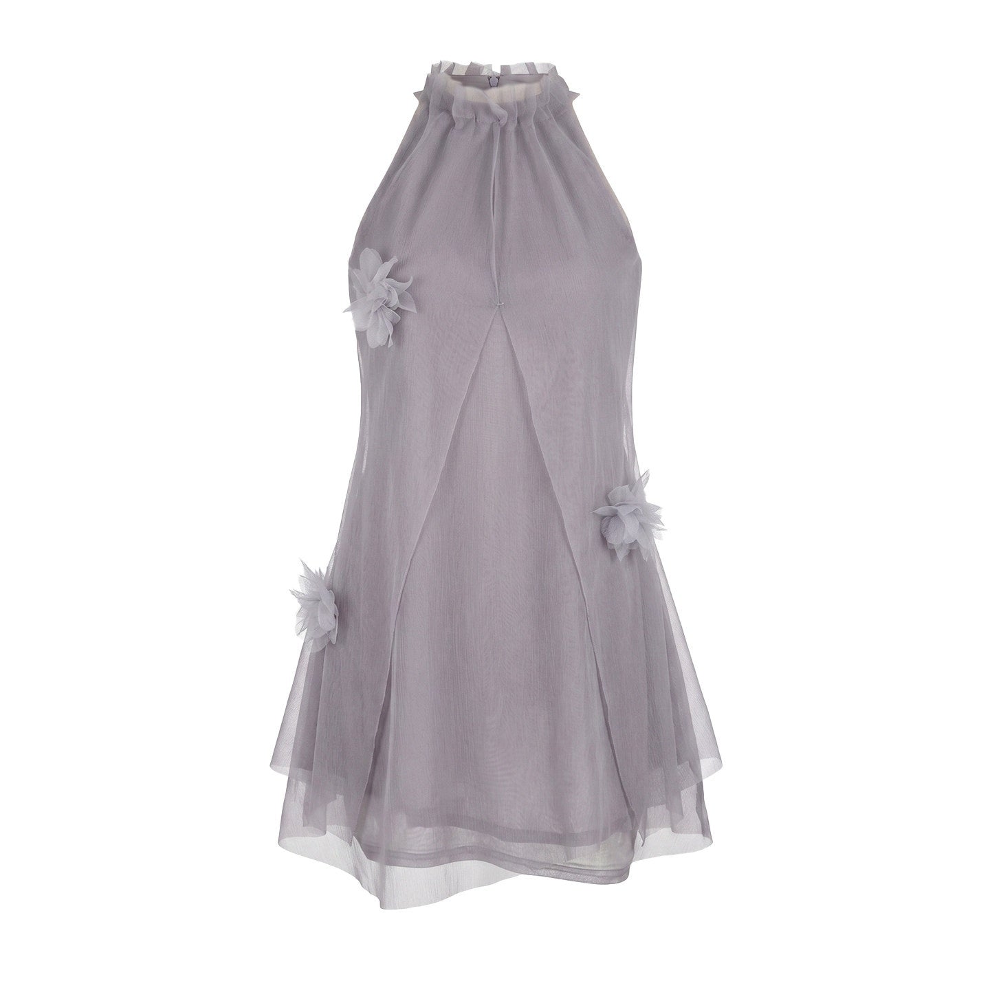 UNIVERSE_Misty_Purple_Airy_Tulle_3d_Floral_Sheer_Women's_Polyester_Halter_Mini_Dresses_1054071537883_MISSTT