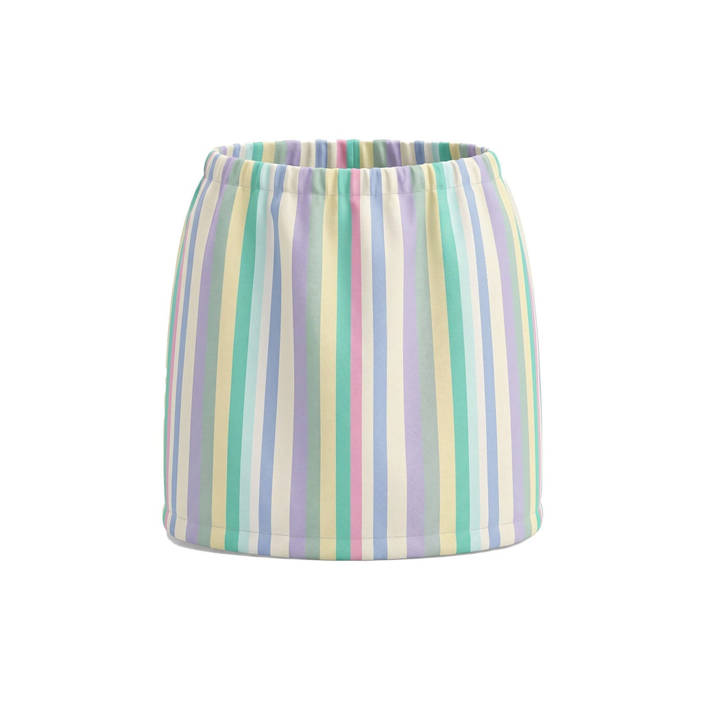 UNIVERSE_Pastel_Colorful_Striped_Pleated_Elastic_Waist_Slim_Women's_Cotton_Mini_Skirts_1052308431897_MISSTT