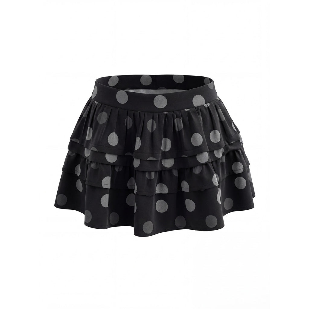 UNIVERSE_Polka_Dot_Vintage_Layered_Pleated_Cake_Women's_Cotton_Nylon_Blend_Tiered_Skirts_1037039603648_MISSTT