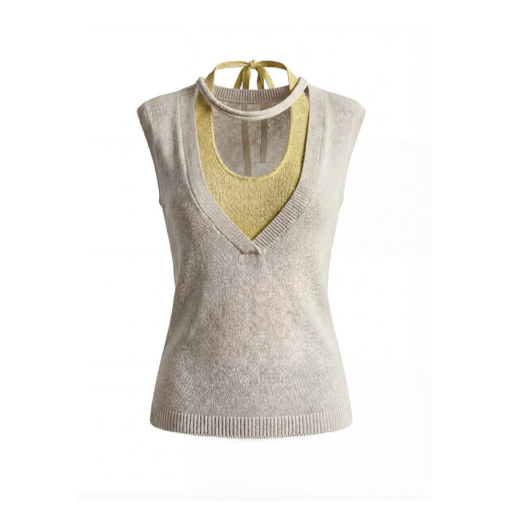 UNIVERSE_Retro_Colorblock_Faux_Two_Piece_Layered_Women's_Lyocell_Woven_Tank_Tops_1038695493781_MISSTT