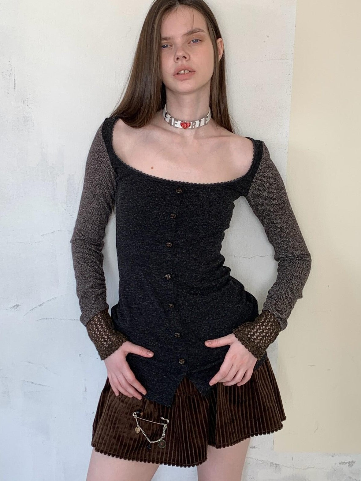 UNIVERSE Vintage Patchwork Long Sleeve Fitted Women's Polyester Bodycon Mini Dresses