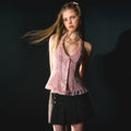 UNIVERSE_Vintage_Pink_Lace_Embroidered_Ruched_Tie_Women's_Nylon_Halter_Tops_758561744200_MISSTT