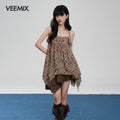 VEEMIX_Amber_Brown_Plaid_Backless_Asymmetrical_Hem_Women's_Polyester_Camisoles_1047338512537_MISSTT