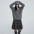VEEMIX_Asymmetric_Embroidered_Letter_Lace_Up_Women's_Sweatshirts_1084802465217_MISSTT
