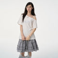VEEMIX_Asymmetric_Letter_Print_Women's_Tencel_Cotton_Blend_Off-shoulder_T-shirts_1046176102421_MISSTT