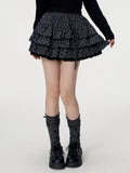 VEEMIX_Black_Plaid_Lace_Trim_Tie_Waist_Pleated_Women's_Cotton_Aline_Tiered_Skirts_1072421559672_MISSTT