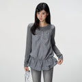 VEEMIX_Black_Plaid_Two_Piece_Layered_Slim_Fit_Cotton_Women's_Long_Sleeve_T-shirts_1071644814843_MISSTT