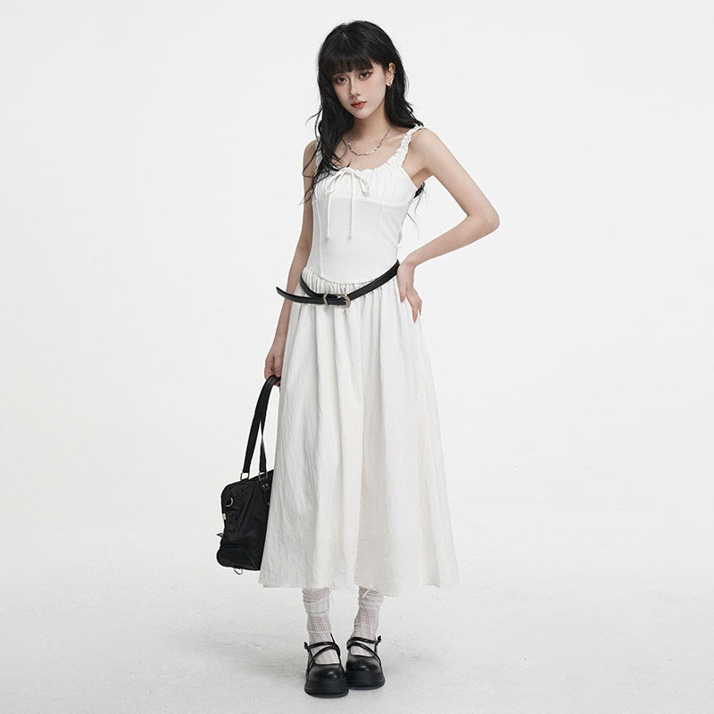 VEEMIX_Black_Pleated_Splice_High_Waist_A_Line_Women's_Cotton_Spandex_Slip_Maxi_Dresses_1019477989524_MISSTT