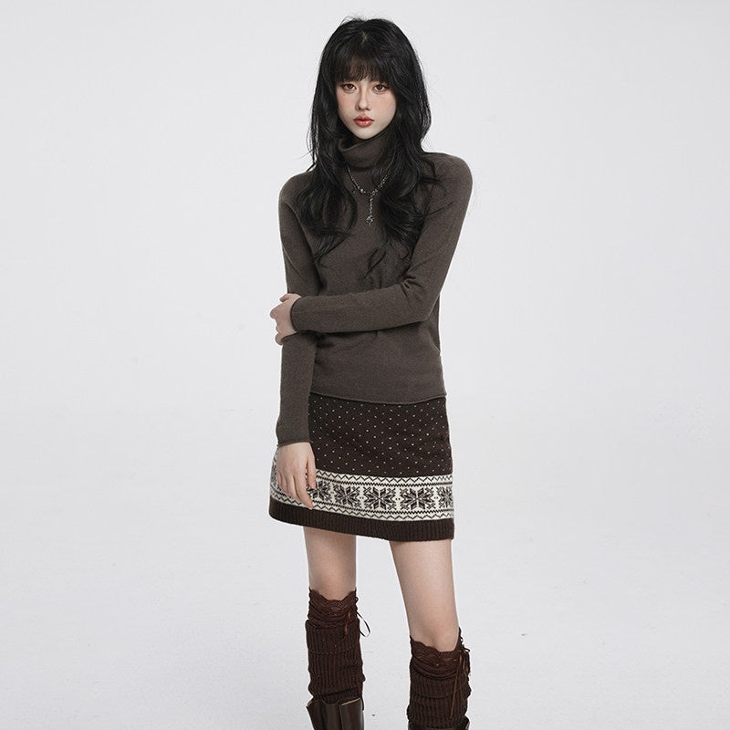 VEEMIX_Brushed_High_Neck_Slim_Fit_Women's_Acrylic_Knit_Long_Sleeve_T-shirts_1000227365412_MISSTT