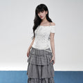 VEEMIX_Cropped_Halter_Layered_Letter_Print_Women's_Tencel_Off-shoulder_T-shirts_1042688519653_MISSTT