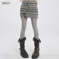 VEEMIX_Fair_Isle_Gray_Pom_Pom_Tie_Bodycon_Knit_Women's_Acrylic_Mini_Skirts_1003309765704_MISSTT