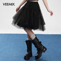 VEEMIX_Girlish_Ballet_Polka_Dot_Tulle_High_Waist_Women's_Cotton_Blend_Midi_Skirts_1047457683312_MISSTT