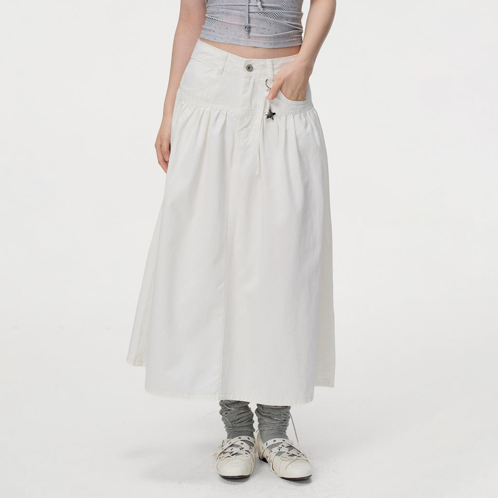 VEEMIX_Grey_Cargo_Utility_Pockets_High_Waist_Women's_Cotton_Loose_Maxi_Skirts_1072432127666_MISSTT