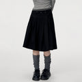 VEEMIX_Grey_Hand_Pleated_Side_Slit_High_Waist_Tie_Women's_Cotton_Blend_Pleated_Skirts_1071844919990_MISSTT
