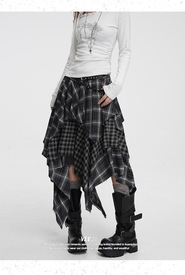 VEEMIX_Irregular_Plaid_Asymmetric_A_Line_Layered_Women's_Polyester_Maxi_Skirts_980227426253_MISSTT
