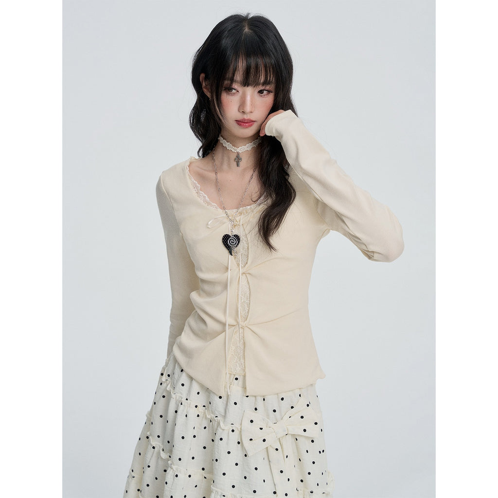 VEEMIX_Lace_Spliced_Mock_Layer_Round_Neck_Women's_Cotton_Long_Sleeve_T-shirts_1086887260505_MISSTT