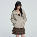 VEEMIX_Loose_Fit_Zip_Metal_Detail_Stand_Collar_Cotton_Blend_Women's_Utility_Jackets_1084560686645_MISSTT