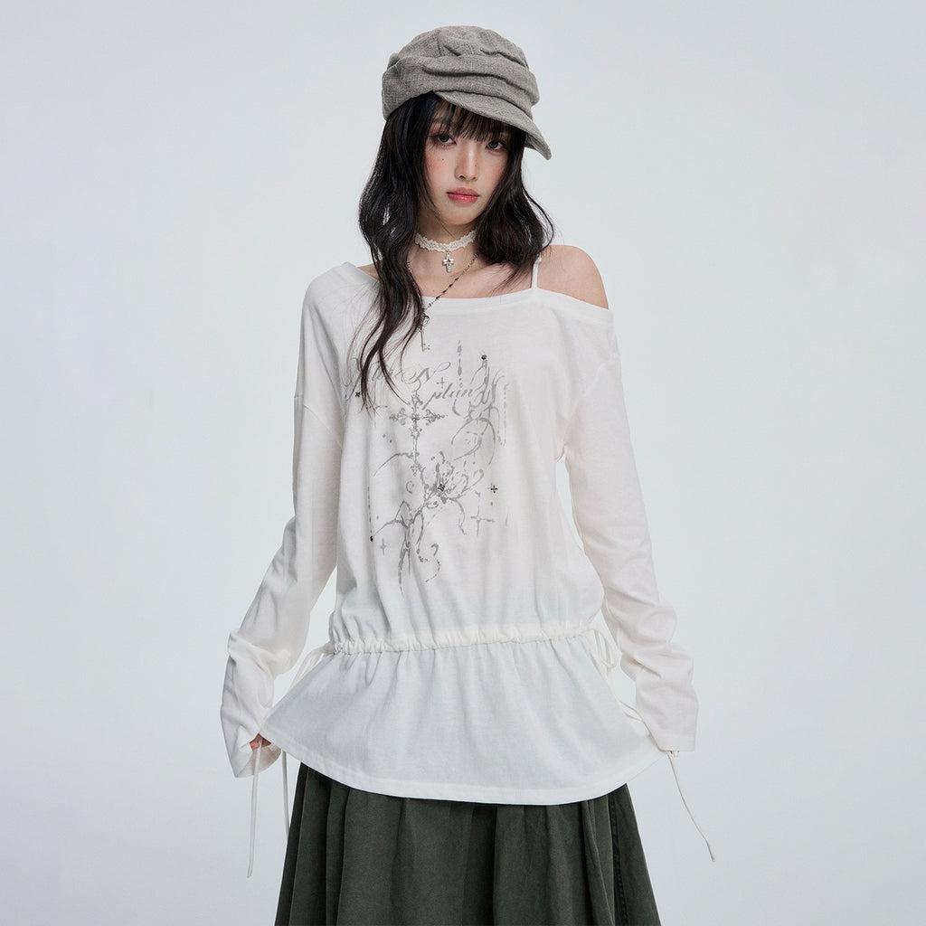 VEEMIX_One_Shoulder_Beaded_Print_Loose_Fit_Cotton_Blend_Women's_Long_Sleeve_T-shirts_1084790374100_MISSTT