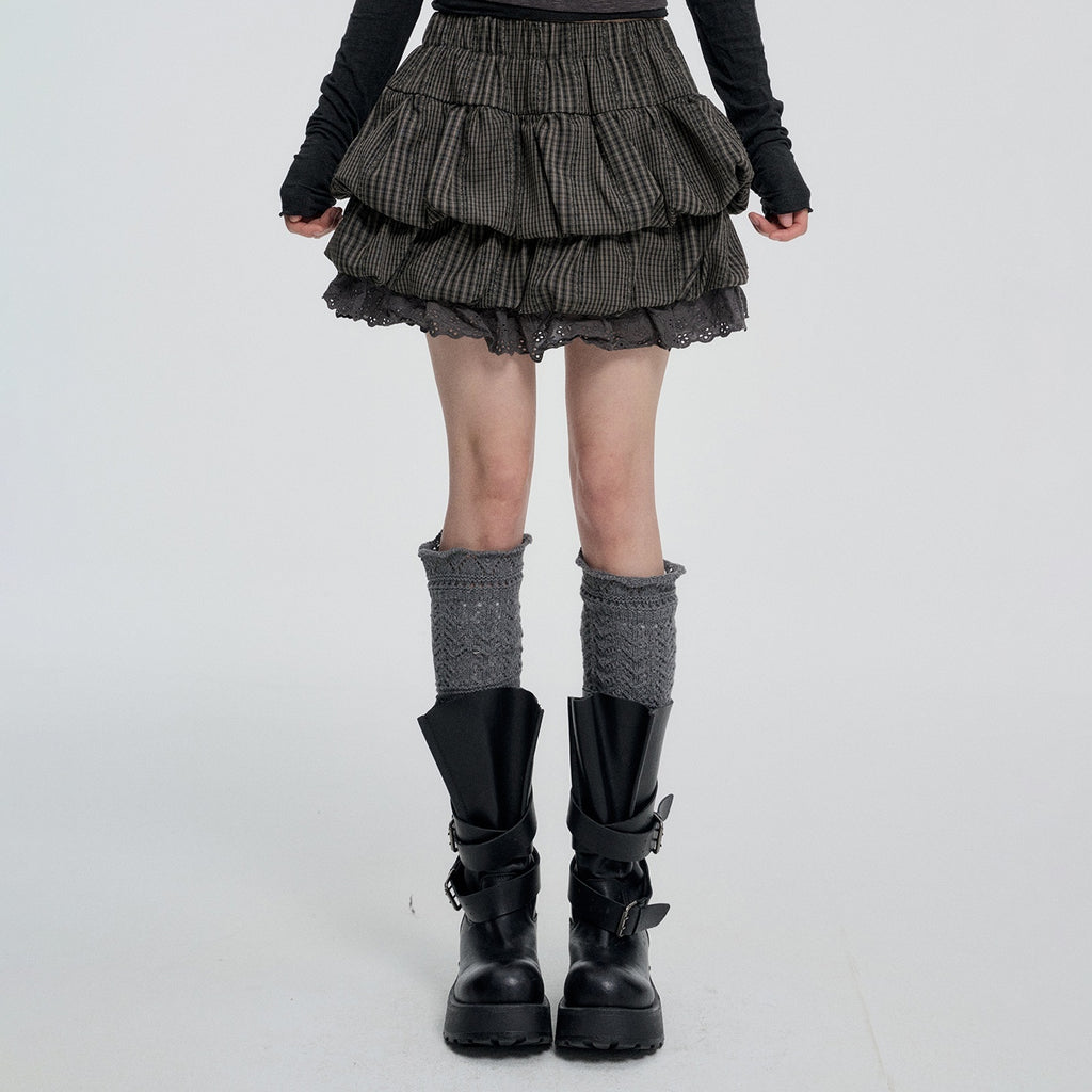 VEEMIX_Plaid_Bubble_Cutout_High_Waist_Cotton_Women's_Mini_Skirts_1088549938707_MISSTT