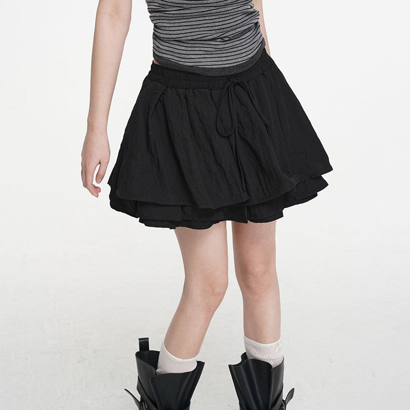 VEEMIX_Pleated_Ballerina_A_Line_Tie_Detail_Women's_Regenerated_Cellulose_Mini_Skirts_1028488765057_MISSTT