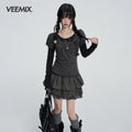 VEEMIX_Puff_Sleeve_Solid_Color_Two_Piece_Slim_Fit_Sweet_Women's_Cotton_Long_Sleeve_T-shirts_1082840811338_MISSTT