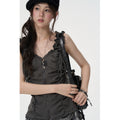 VEEMIX_Ruching_Zipper_V-neck_Slim_Strappy_Women's_Polyester_Cotton_Blend_Tank_Tops_1056074704416_MISSTT