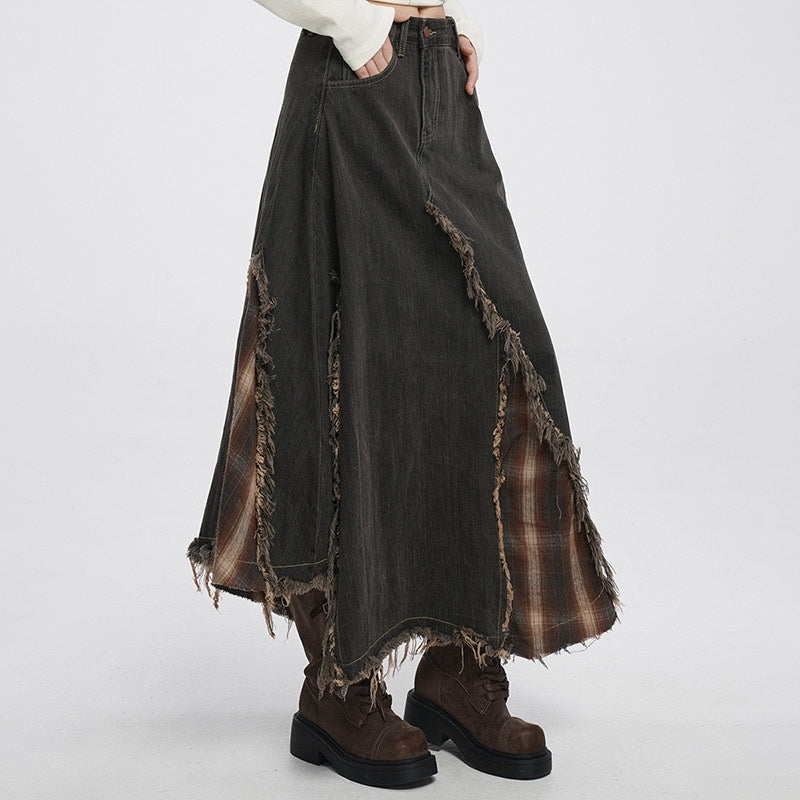 VEEMIX_Smoky_Gray_Asymmetrical_A_Line_Patchwork_Distressed_Women's_Denim_Maxi_Skirts_999054835300_MISSTT