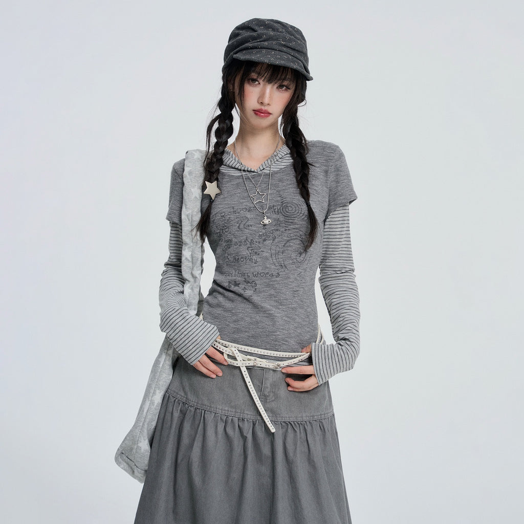 VEEMIX_Striped_Print_Layered_Hooded_Women's_Cotton_Blend_Long_Sleeve_T-shirts_1085132057089_MISSTT