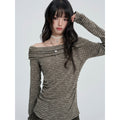 VEEMIX_Striped_Rhinestone_Off_Shoulder_Women's_Cotton_Long_Sleeve_T-shirts_1083889027762_MISSTT