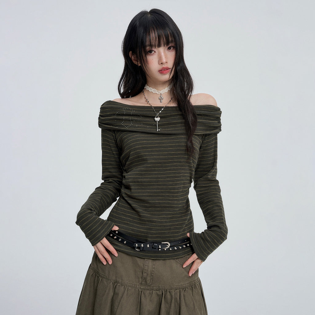 VEEMIX_Striped_Rhinestone_Off_Shoulder_Women's_Cotton_Long_Sleeve_T-shirts_1083889027762_MISSTT
