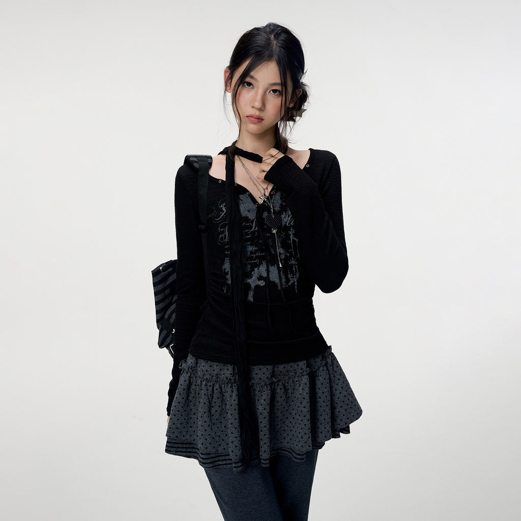 VEEMIX_V-neck_Tie_Print_Slim_Women's_Bamboo_Slub_Cotton_Long_Sleeve_T-shirts_1074273420288_MISSTT