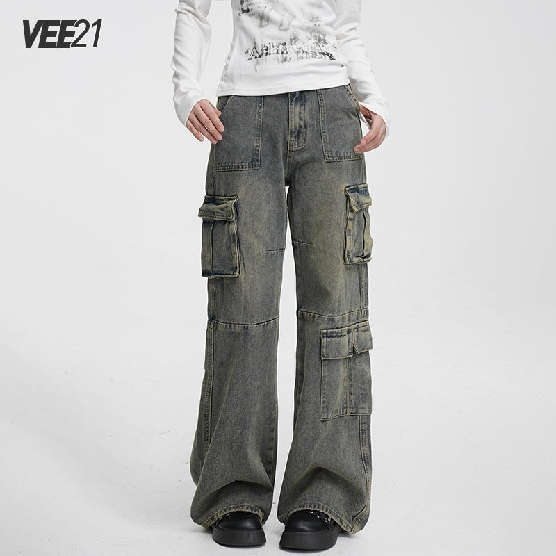 VEEMIX_Vintage_Distressed_High_Waist_Pocket_Cotton_Women's_Loose_Wide-leg_Jeans_980557831882_MISSTT