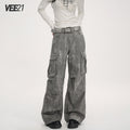 VEEMIX_Washed_Grey_Distressed_Floral_Women's_Low_Rise_Denim_Wide-leg_Jeans_970978985359_MISSTT
