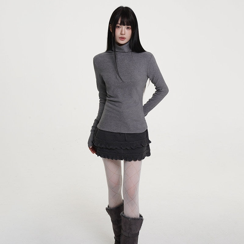 VEEMIX_White_Brushed_Fleece_Slim_Fit_Women's_Viscose_Blend_Turtleneck_Sweaters_993489863414_MISSTT
