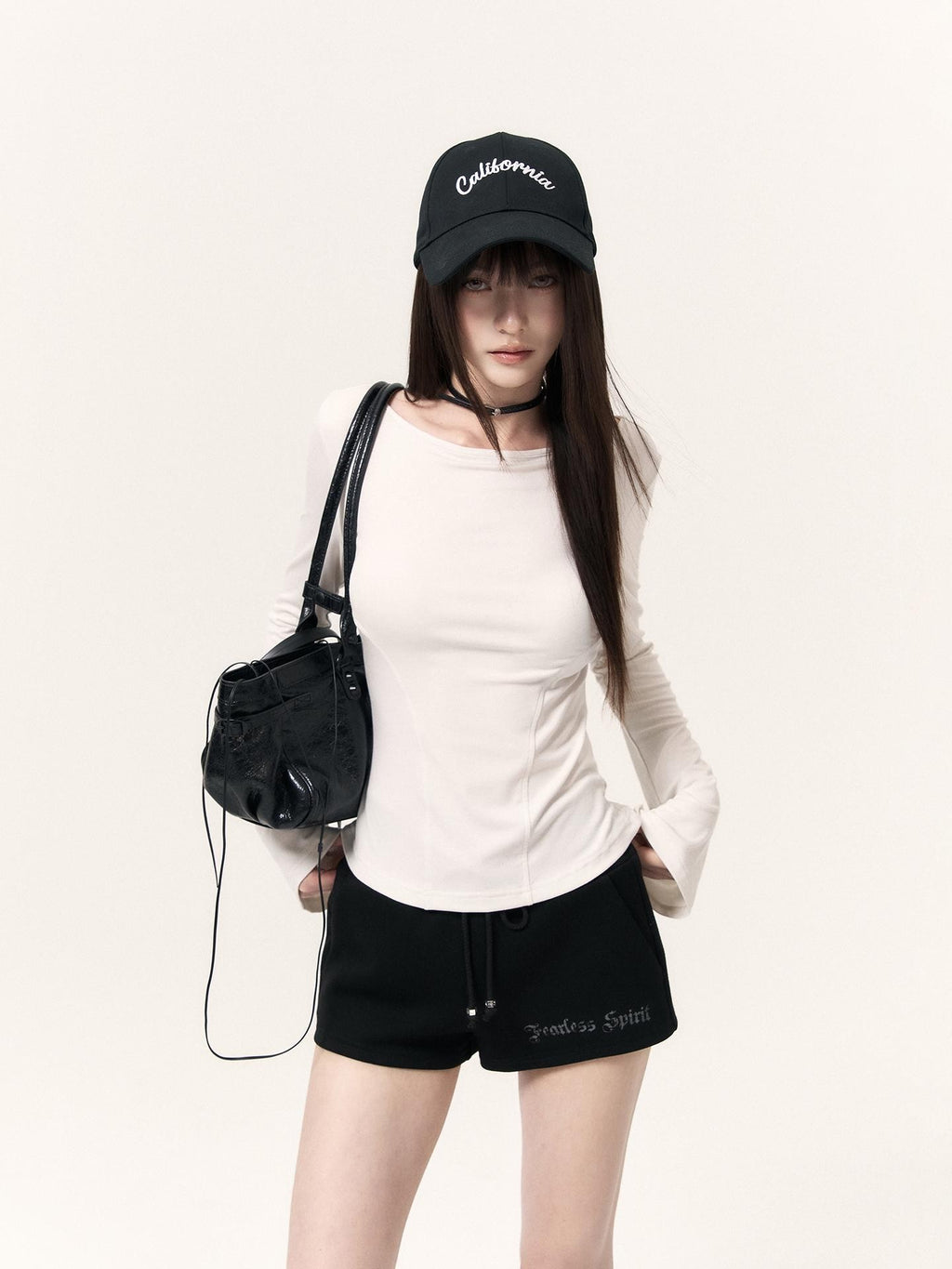VOCK Angel Wings Print Zip Hoodie Sweatshirt Women's Casual Top & Shorts Sets