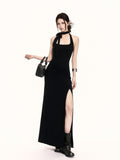 VOCK_Backless_Knit_Side_Slit_Women's_Cotton_Blend_Halter_Maxi_Dresses_1036719865275_MISSTT