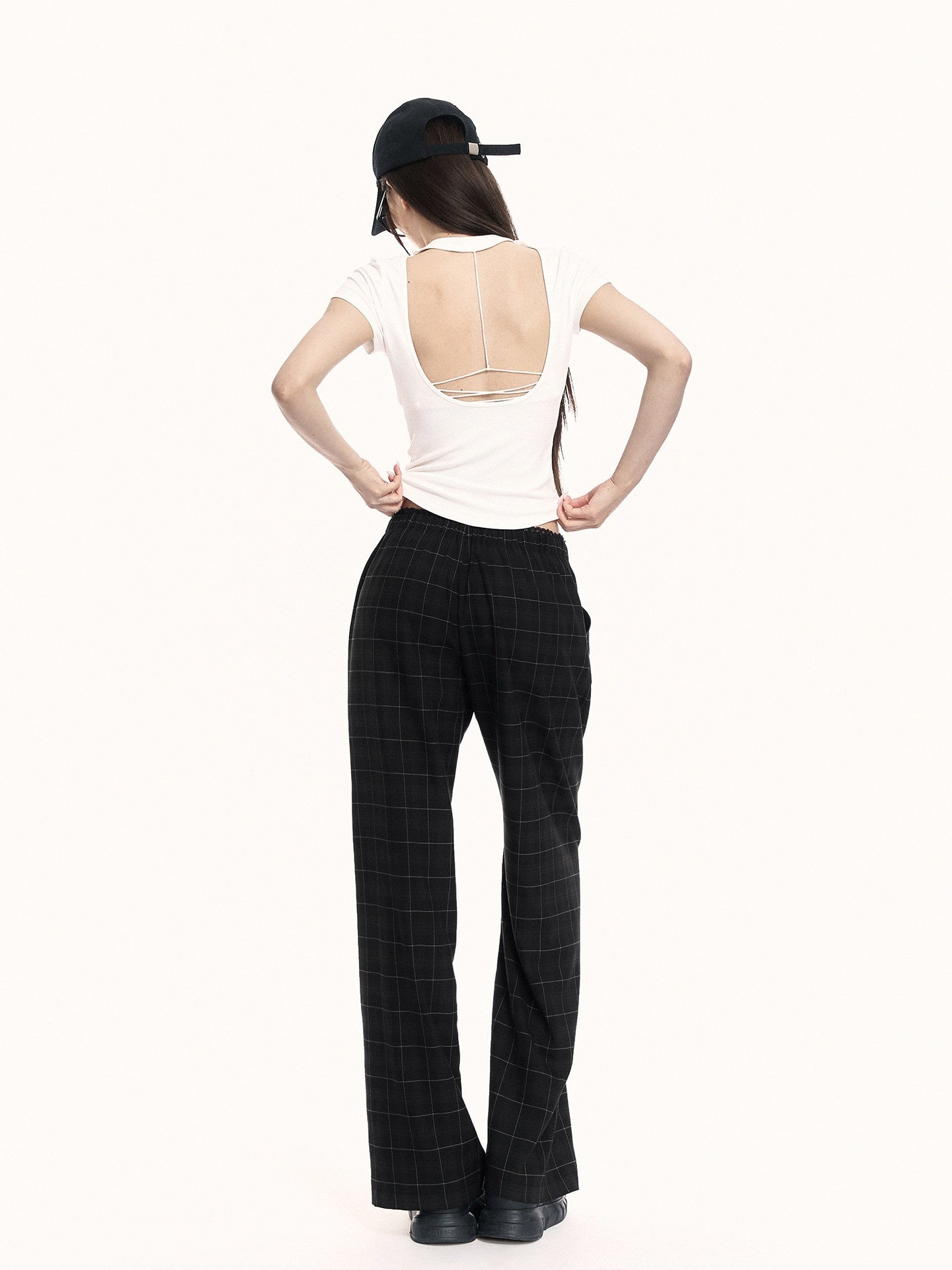 VOCK_Backless_Tie_Cutout_Waist_Cinch_Slim_Women's_Cotton_Blend_Short_Sleeve_T-shirts_1042745037246_MISSTT